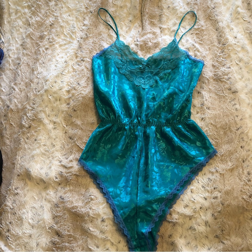 Vintage lingerie romper bodysuit size L